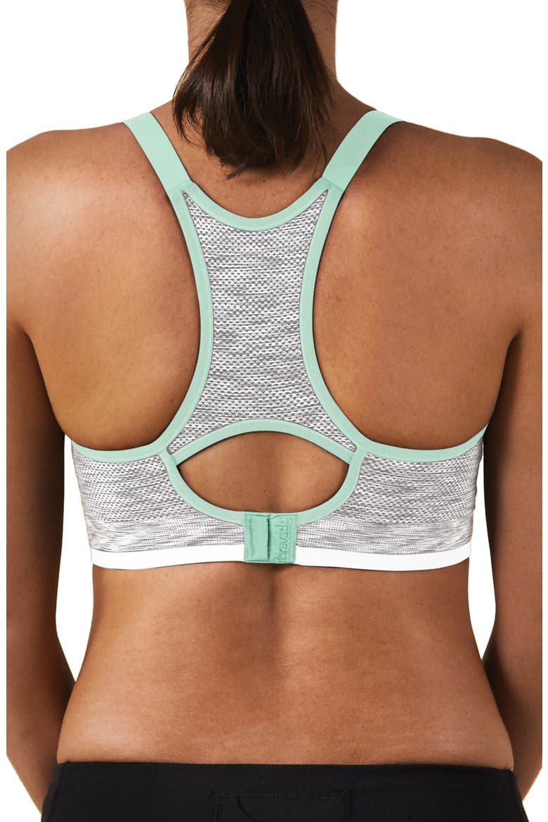 Body Silk Seamless Rhythm Nursing Sports Bra, Alternate, color, WHITE GREY SPACEDYE