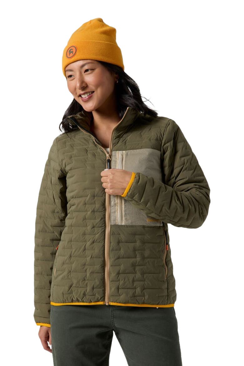 Peale Primaloft Stitch-Free Baffle Stretch Jacket - Women's, Alternate, color, Kalamata