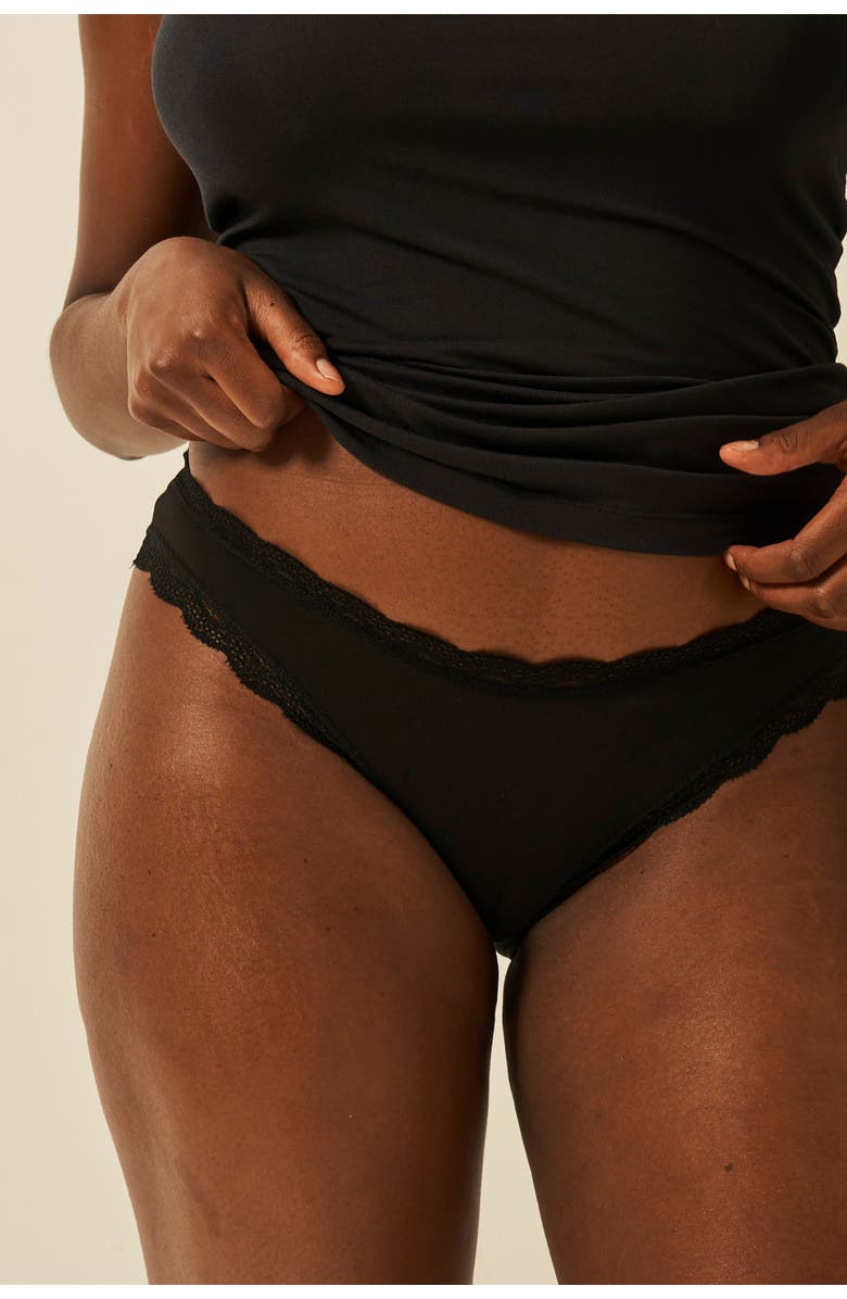 Stripe & Stare All Styles Knicker Box, Alternate, color, Black