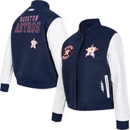 PRO STANDARD Women's Pro Standard Navy Houston Astros Game Day Classics Wool Varsity Jacket