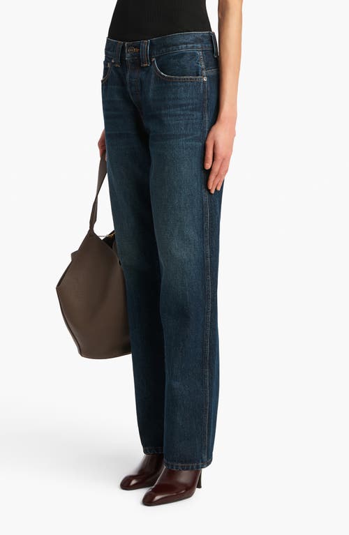 Khaite Callum Tapered Jeans In Blue