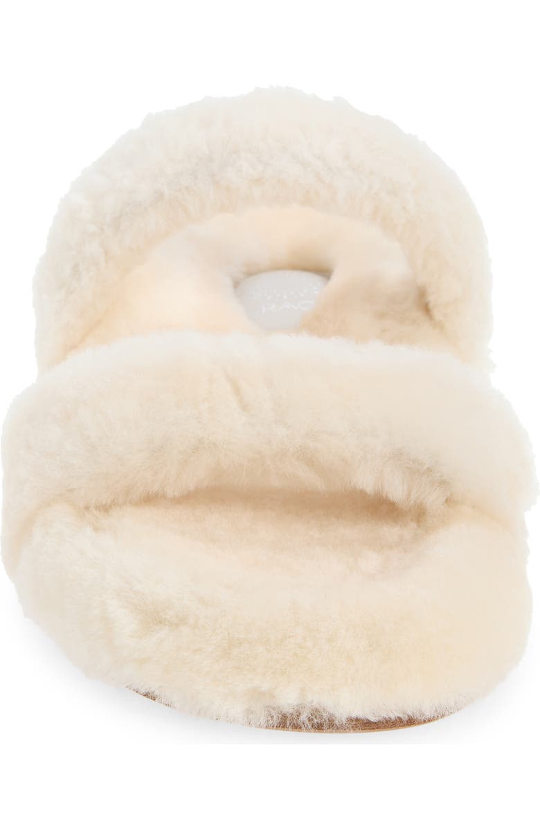Grace Footwear Catania Faux Fur Slide Sandal, Alternate, color, Natural