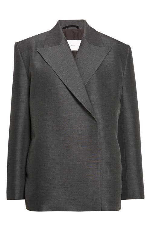 Gia Studios Momento Wool & Silk Blazer In Gray