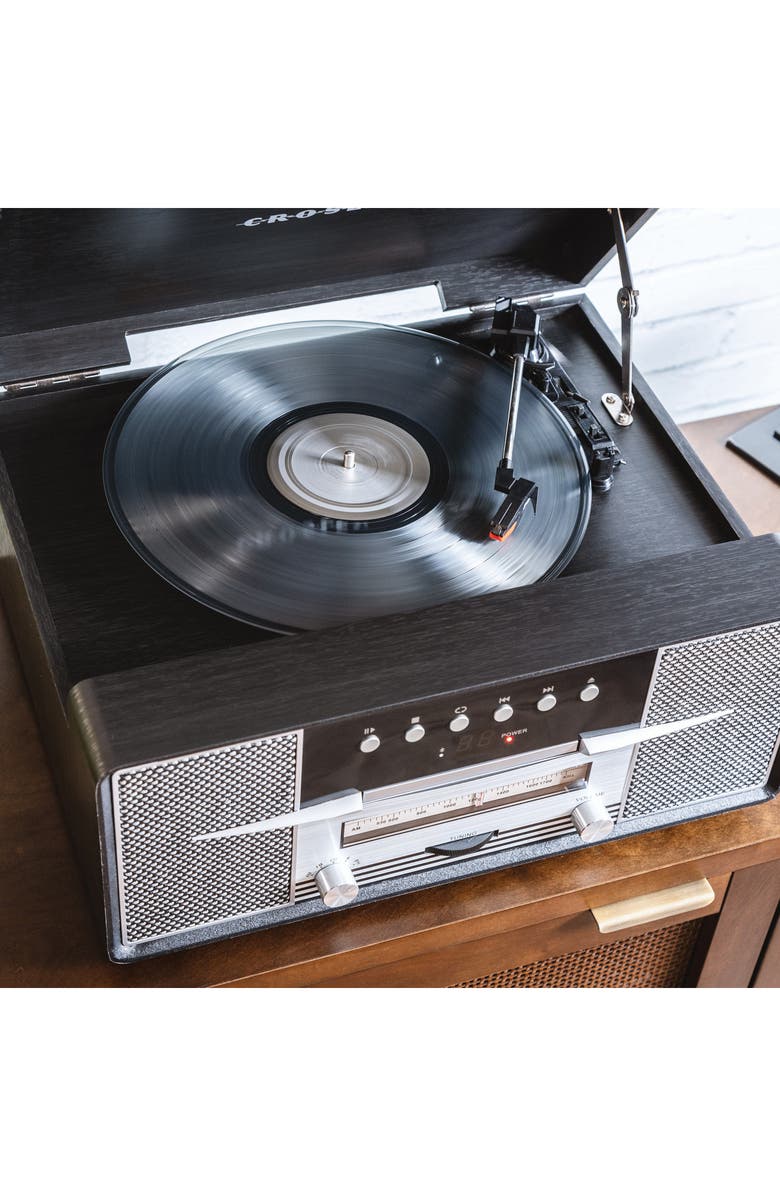 Crosley Radio Rhapsody 7-in-1 Record Player, Alternate, color, Black