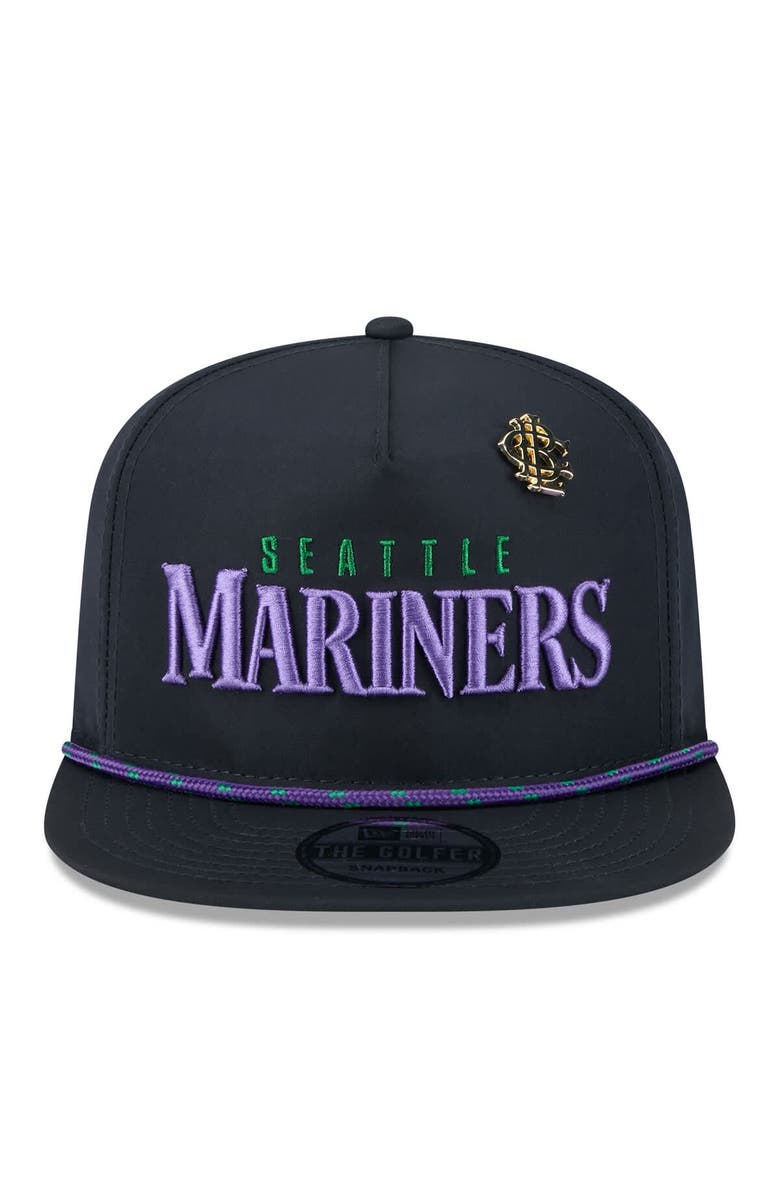 New Era Men's New Era Navy Seattle Mariners 2025 Big League Chew Golfer Snapback Hat, Alternate, color,