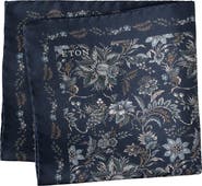 Eton Floral Silk Pocket Square
