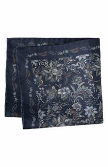 Eton Floral Silk Pocket Square
