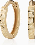 Oradina 14K Yellow Gold Celebration Mini Hoops
