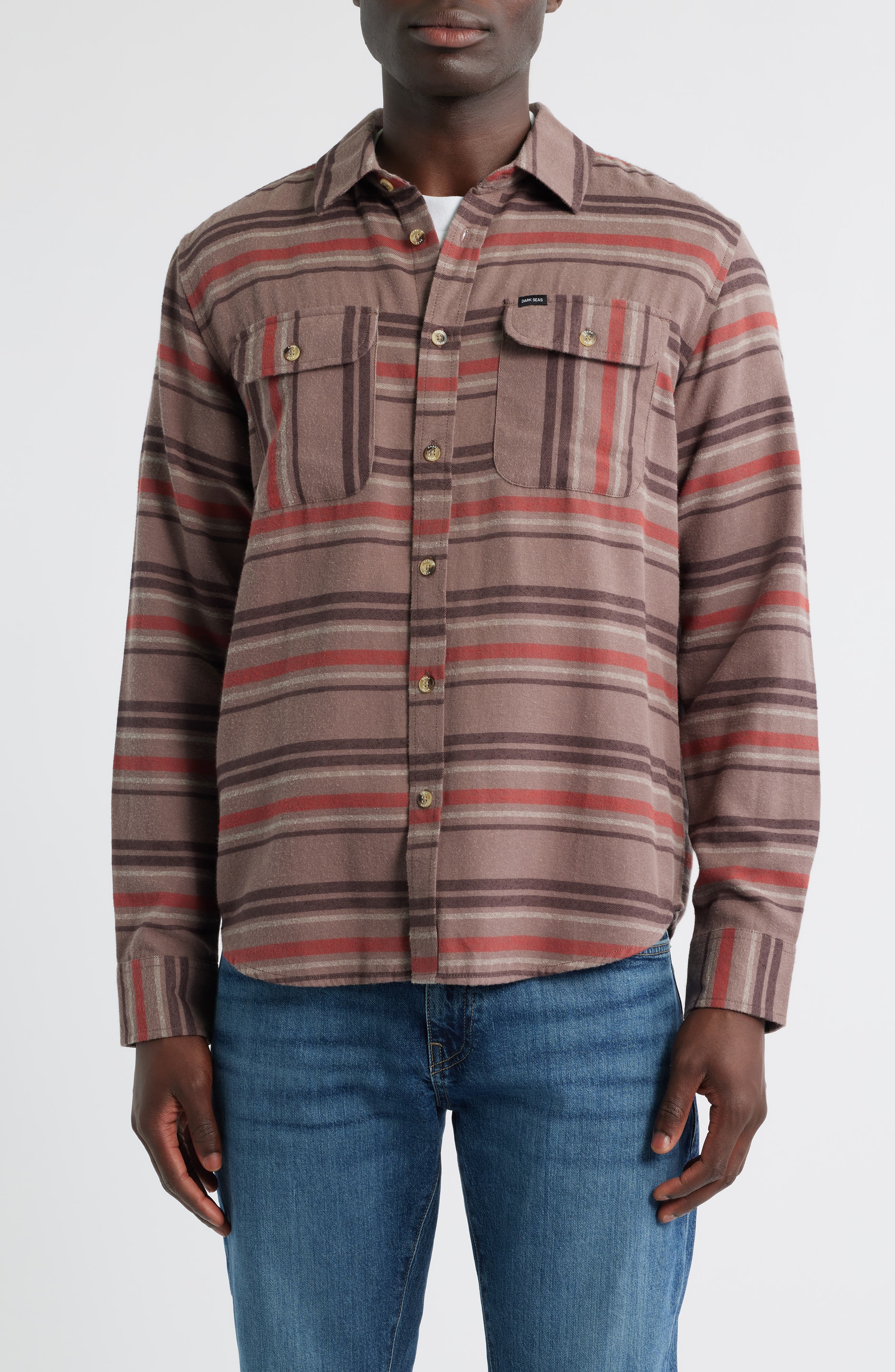 Briarcreek Stripe Flannel Button-Up Shirt - image 3