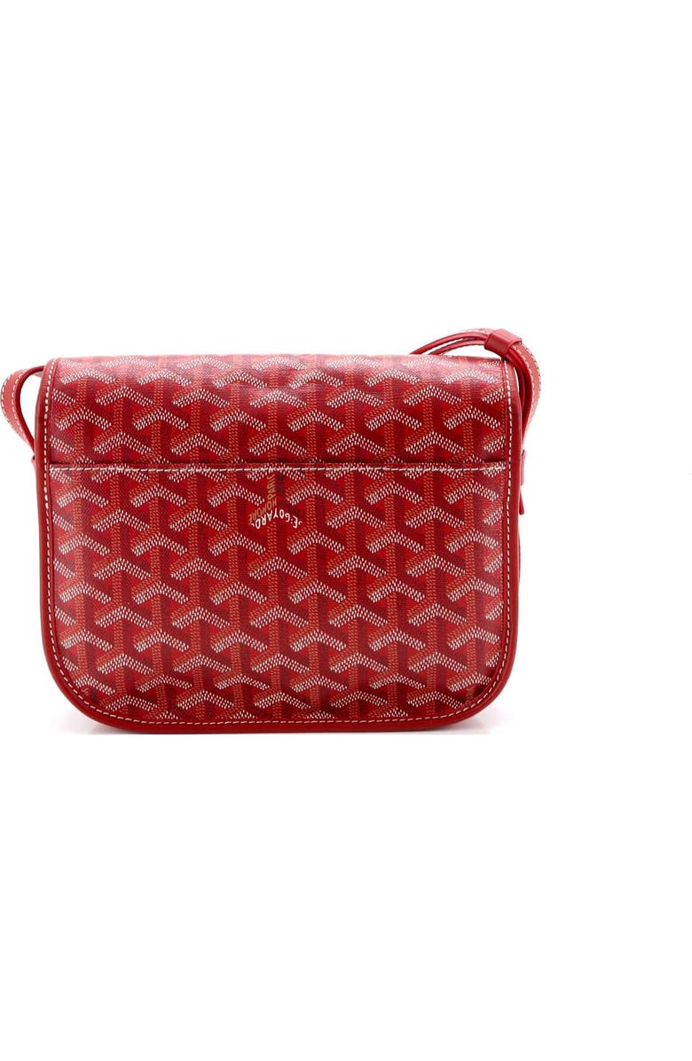 Pre-Owned Goyard Belvedere Messenger Bag Coated Canvas PM, Alternate, color, Red