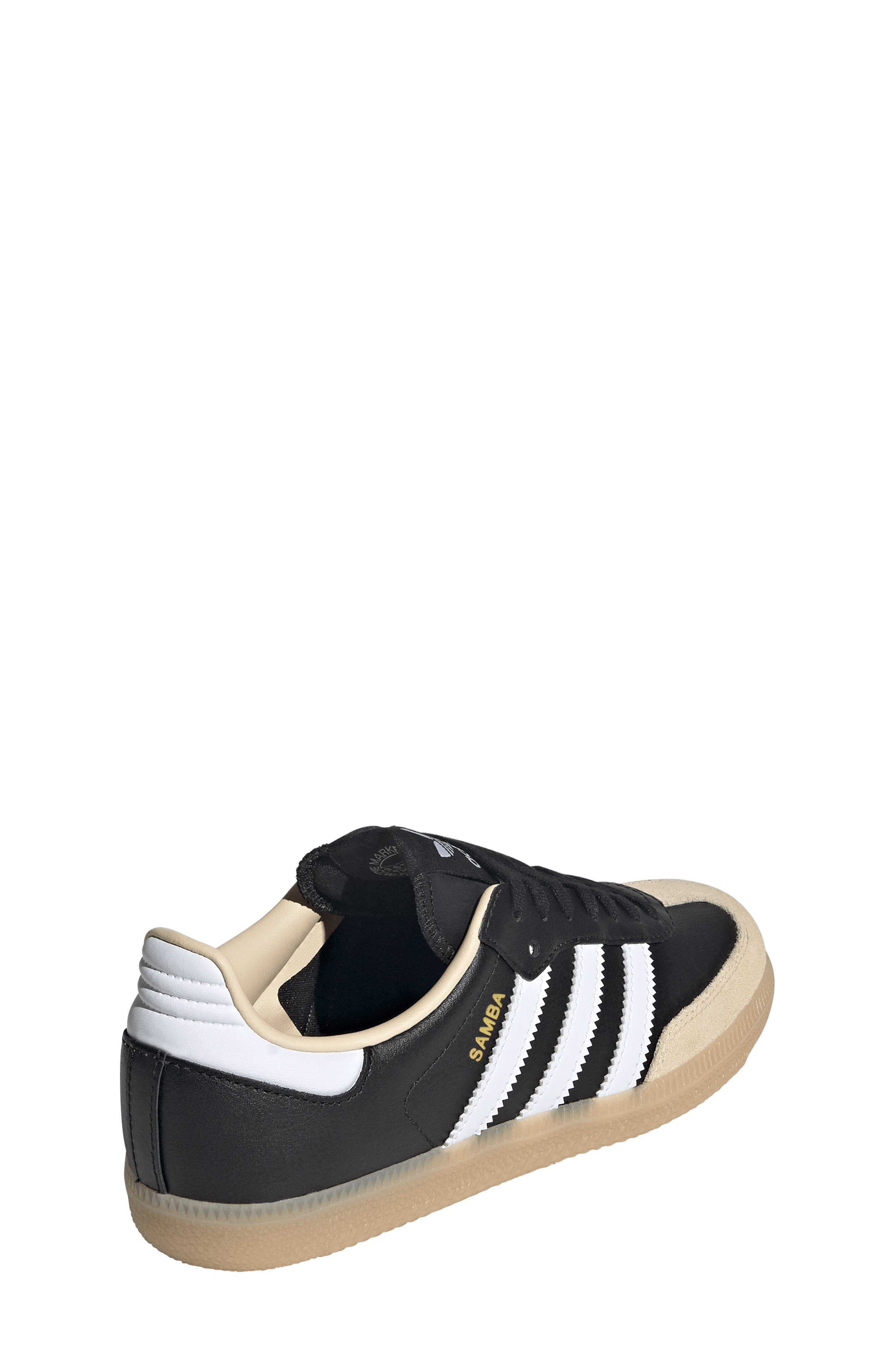 adidas Kids' Samba Sneaker, Alternate, color, Black/ White/ Gum