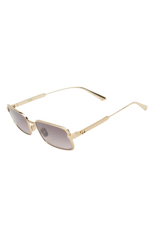 Dior Cannage S2u Rectangular Sunglasses