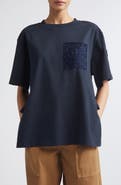 Moncler Lace Trim Cotton T-Shirt