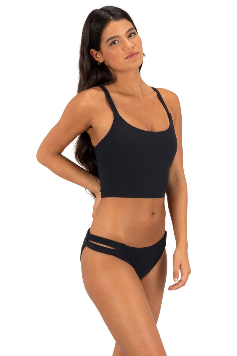 Max Solid Tankini, Alternate, color, BLACK