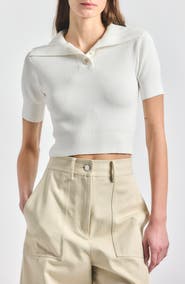 Derek Lam 10 Crosby Antonella Compact Knit Polo
