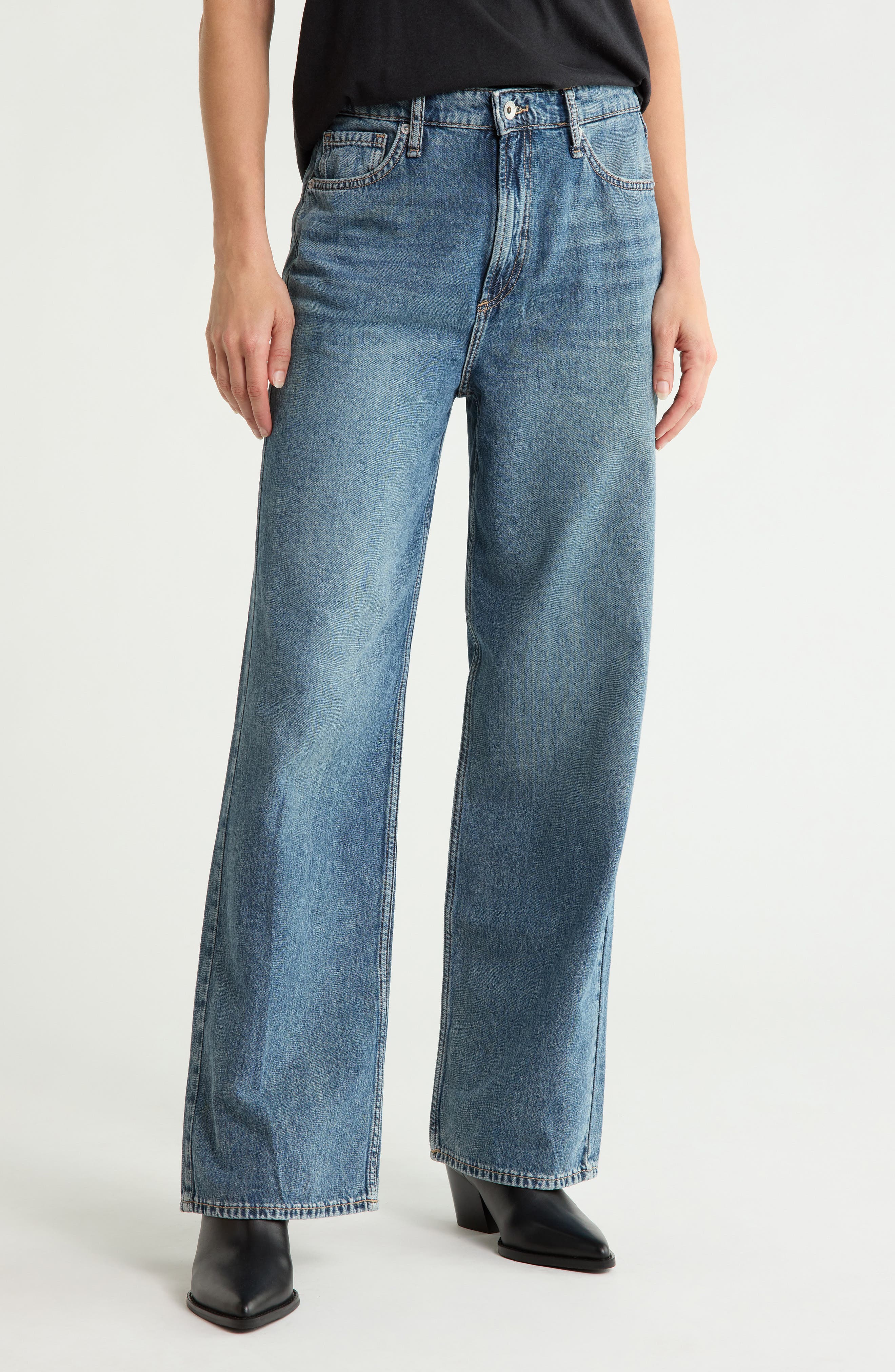 Lori High Waist Wide Leg Jeans