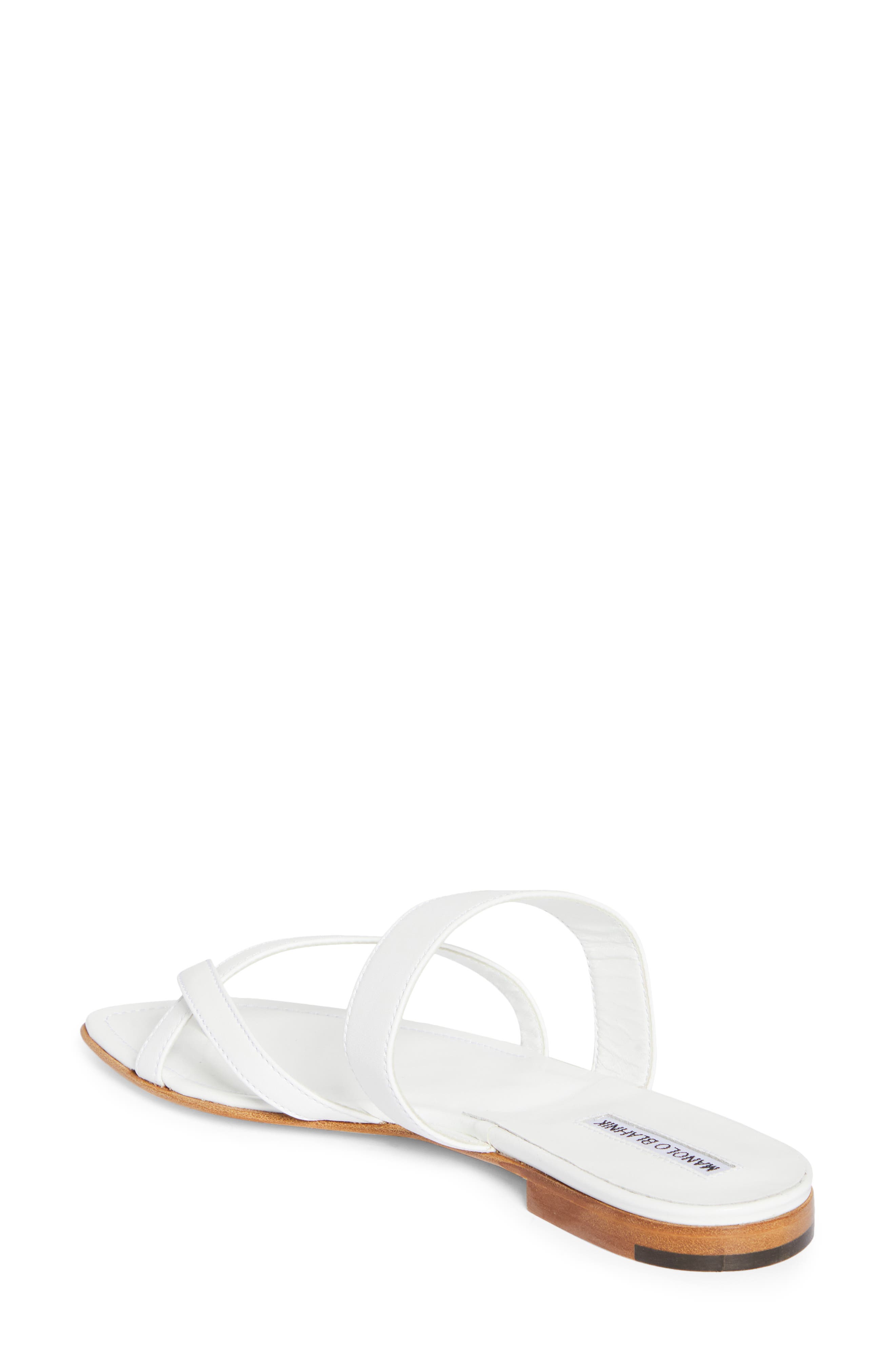 Manolo Blahnik Susa Sandal, Alternate, color, White