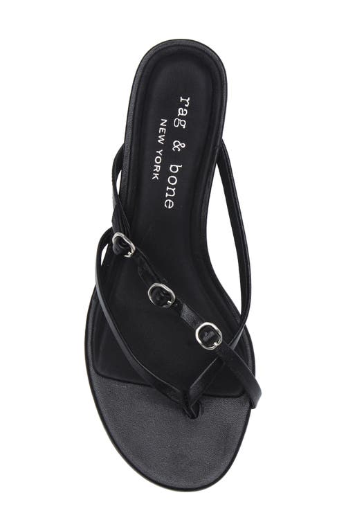 Rag & Bone Sammie Leather Buckle Kitten-heel Sandals
