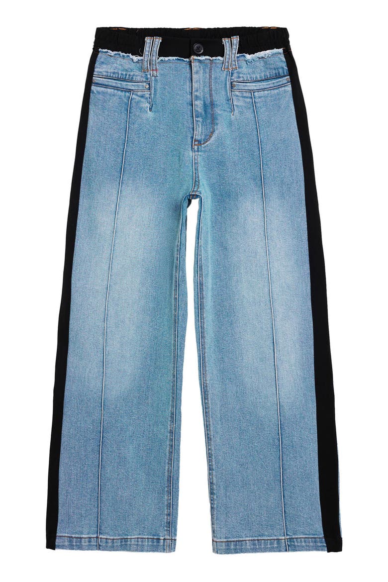 Straight Leg Crop Jeans, Alternate, color, MEDIUM BLUE