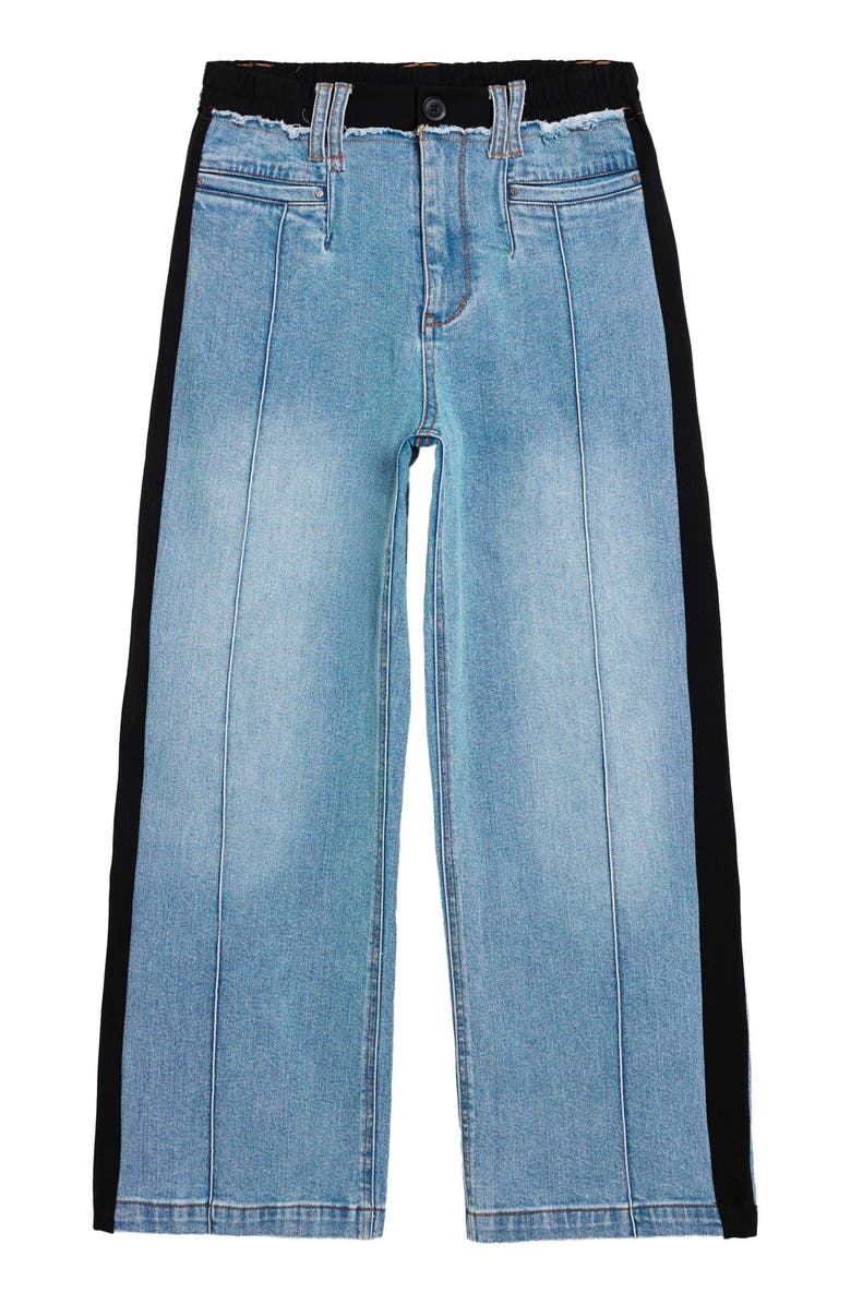 Desigual Straight Leg Crop Jeans, Alternate, color, Medium Blue
