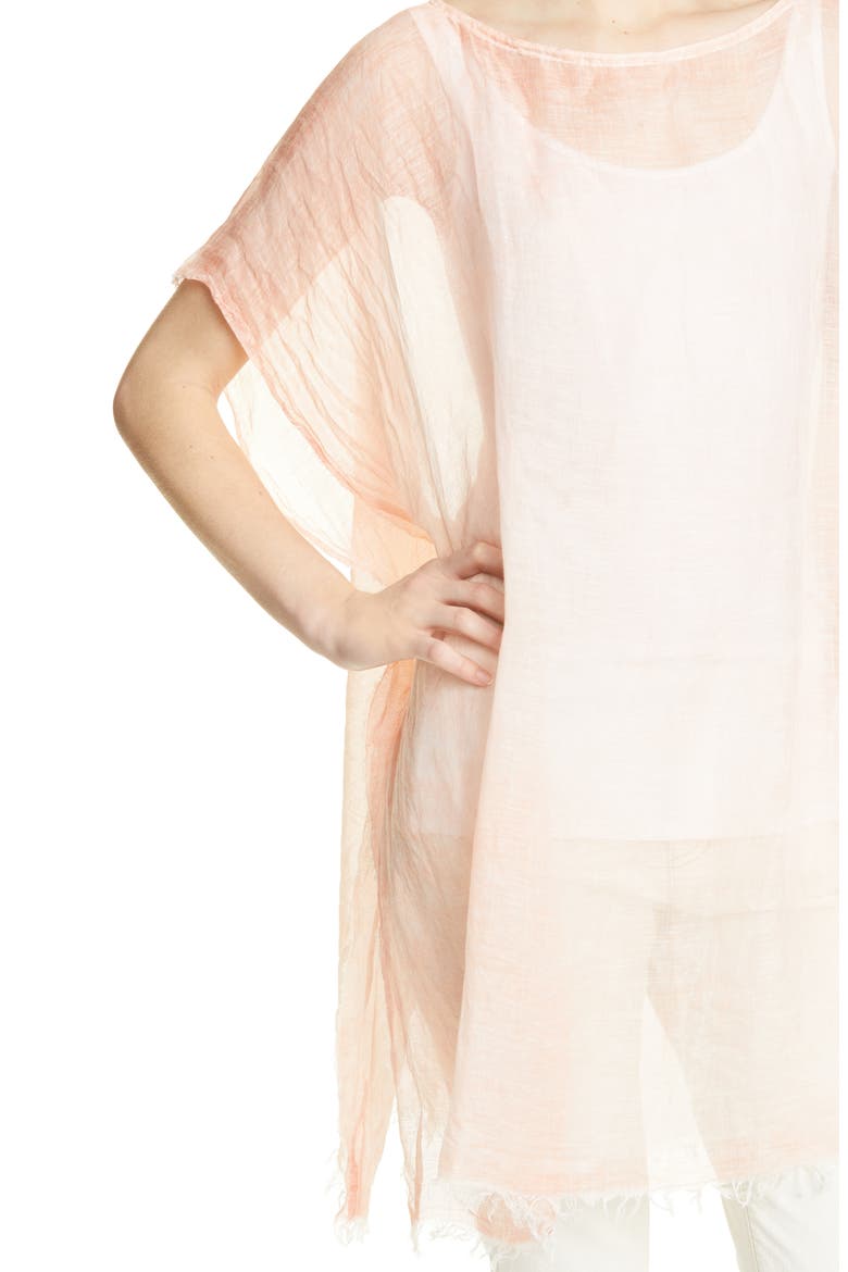 Tencel® Lyocell Blend Poncho, Alternate, color, PEACH