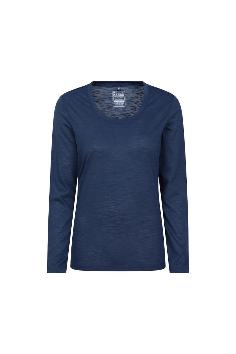 Agra Slub Long-Sleeved Top, Main, color, Navy