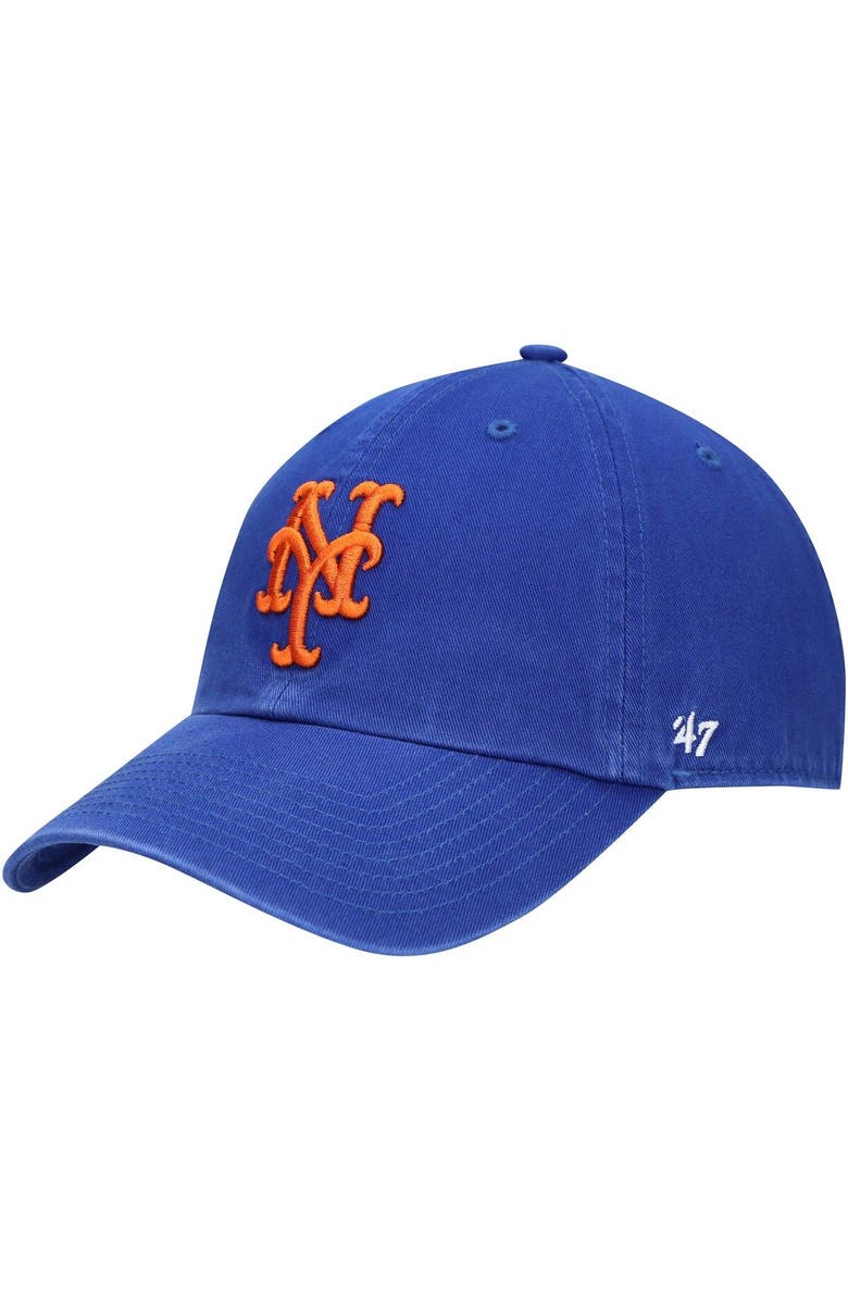 '47 Men's '47 Royal New York Mets Heritage Clean Up Adjustable Hat, Main, color, Royal