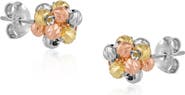 Spero London Sterling Silver Dorissa Beaded Stud Earring