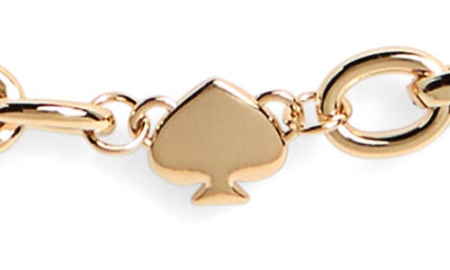 Kate Spade New York Domed Spade Chain Belt In Gold
