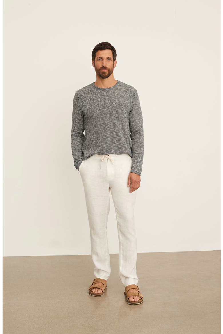 Hemp Drawstring Pants, Alternate, color, BONE