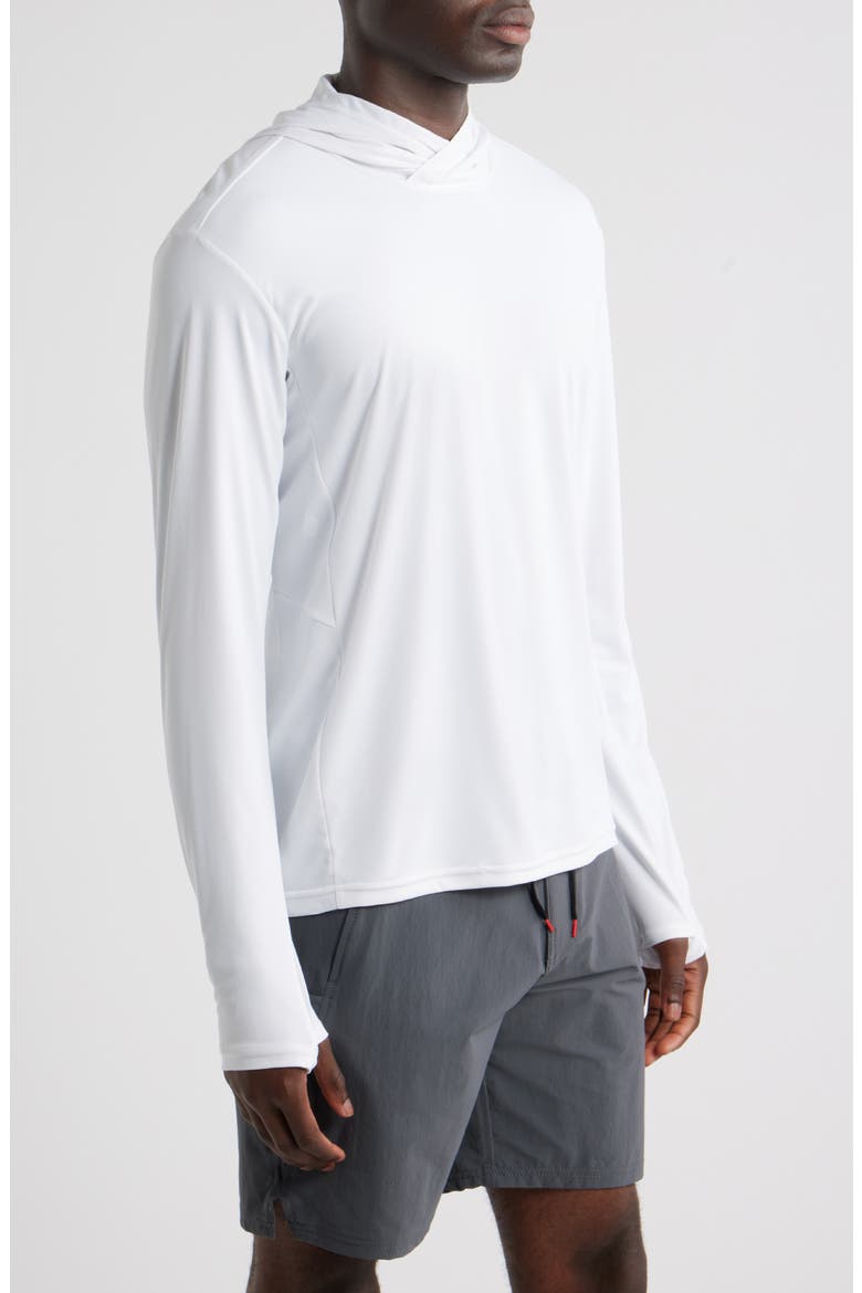 Sun Pro Hooded Rashguard, Alternate, color, WHITE