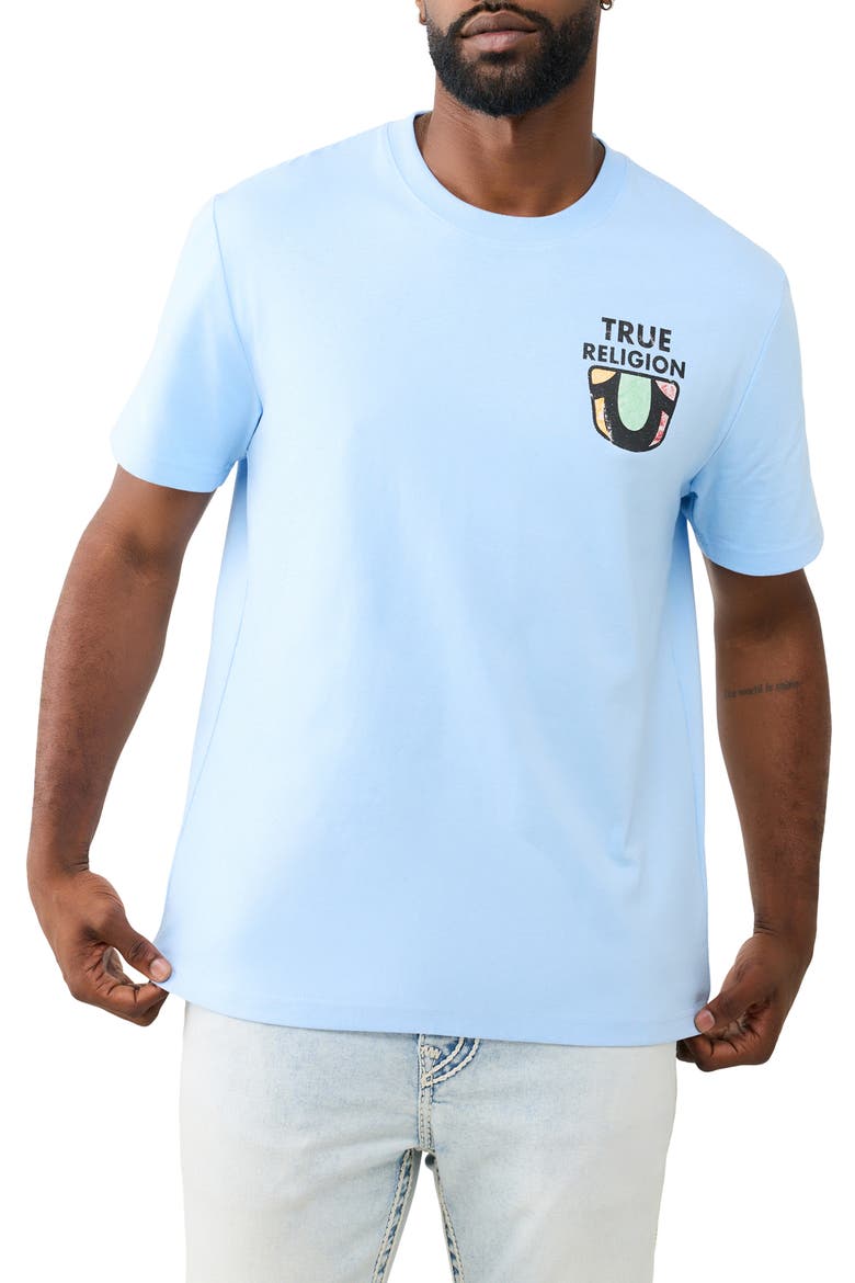 Buddha MFG Cotton Graphic T-Shirt, Main, color, BLUE BELL