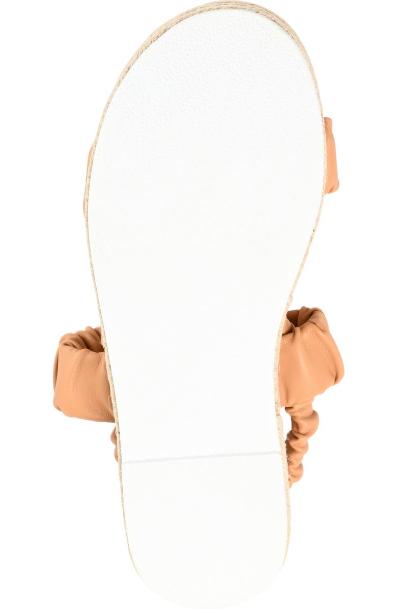 Journee Collection Knowles Platform Sandal, Alternate, color, Mocha