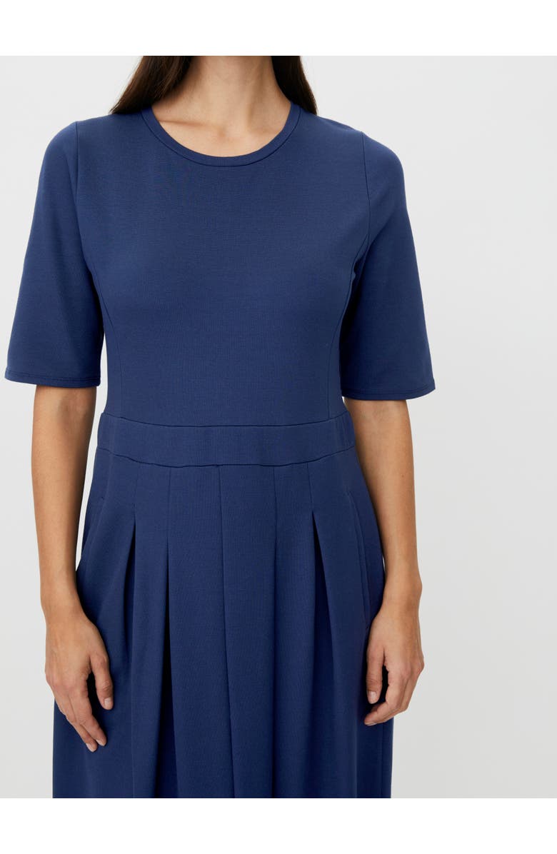 Masai Copenhagen MaNaelisa Pleated Midi Dress, Alternate, color, Navy Blazer