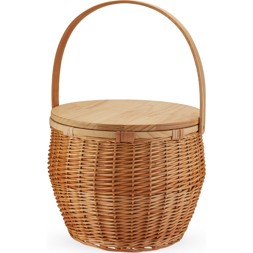 Twine Cask Willow Picnic Basket In Brown