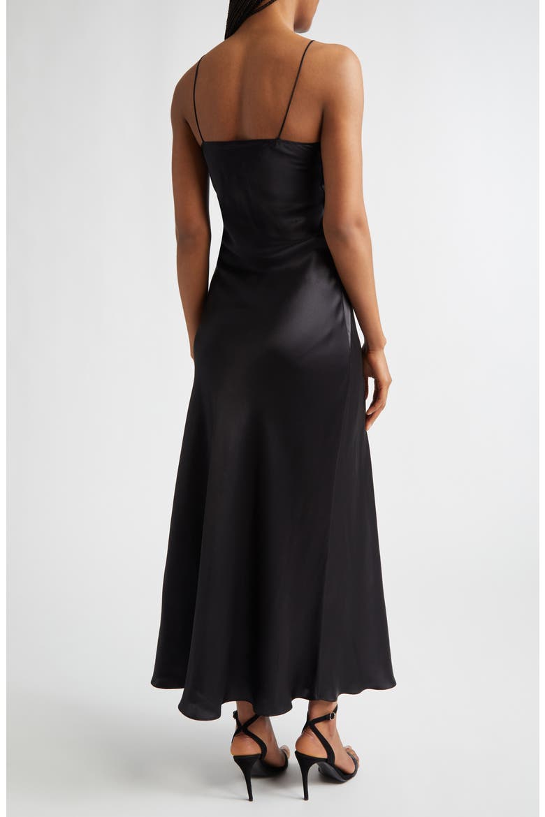 Silk Satin Slipdress, Alternate, color, 22 BLACK
