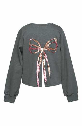 Kids' Sequin Bow Sweatshirt