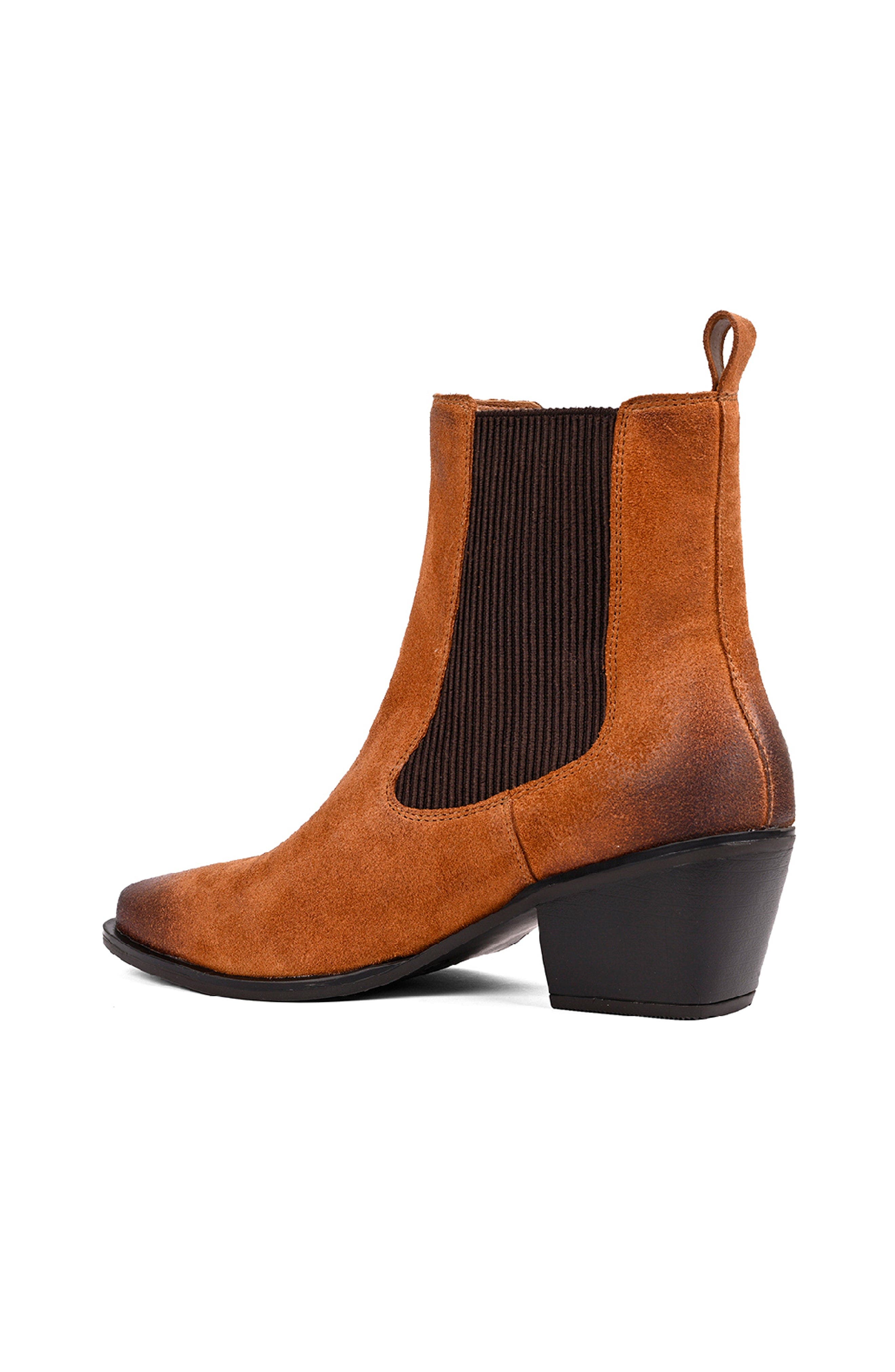 Dialogue Chelsea Boot, Alternate, color, Pecan Suede