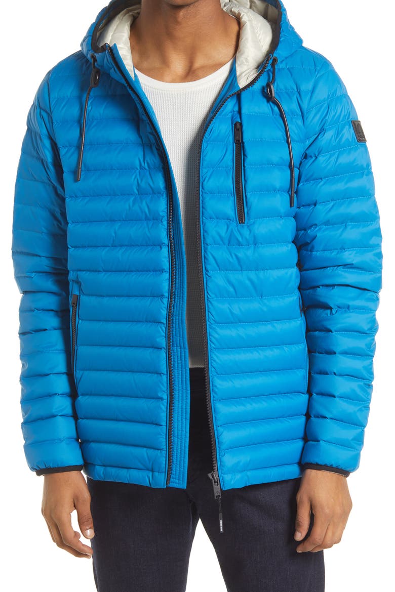Roughstock Water Repellent 800 Fill Power Down Jacket, Main, color, BRIT BLUE