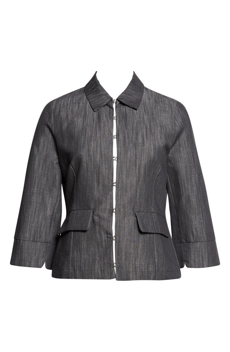 Paloma Wool Valeva Organic Cotton & Linen Denim Jacket, Main, color, 209 - Grey