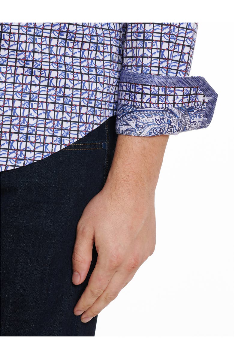 Robert Graham Pictogram Long Sleeve Button-Up Shirt, Alternate, color, 
