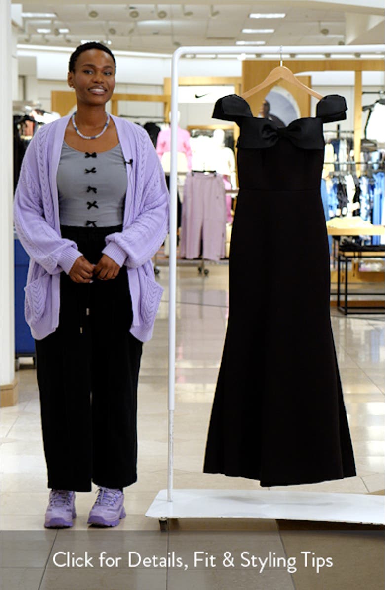 Off the Shoulder Bow Gown, sales video thumbnail