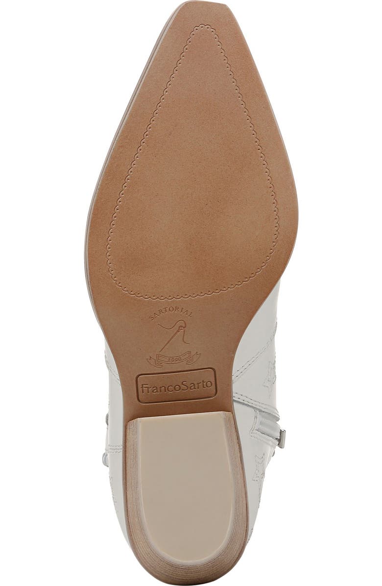 Franco Sarto Bianca Western Boot, Alternate, color, White