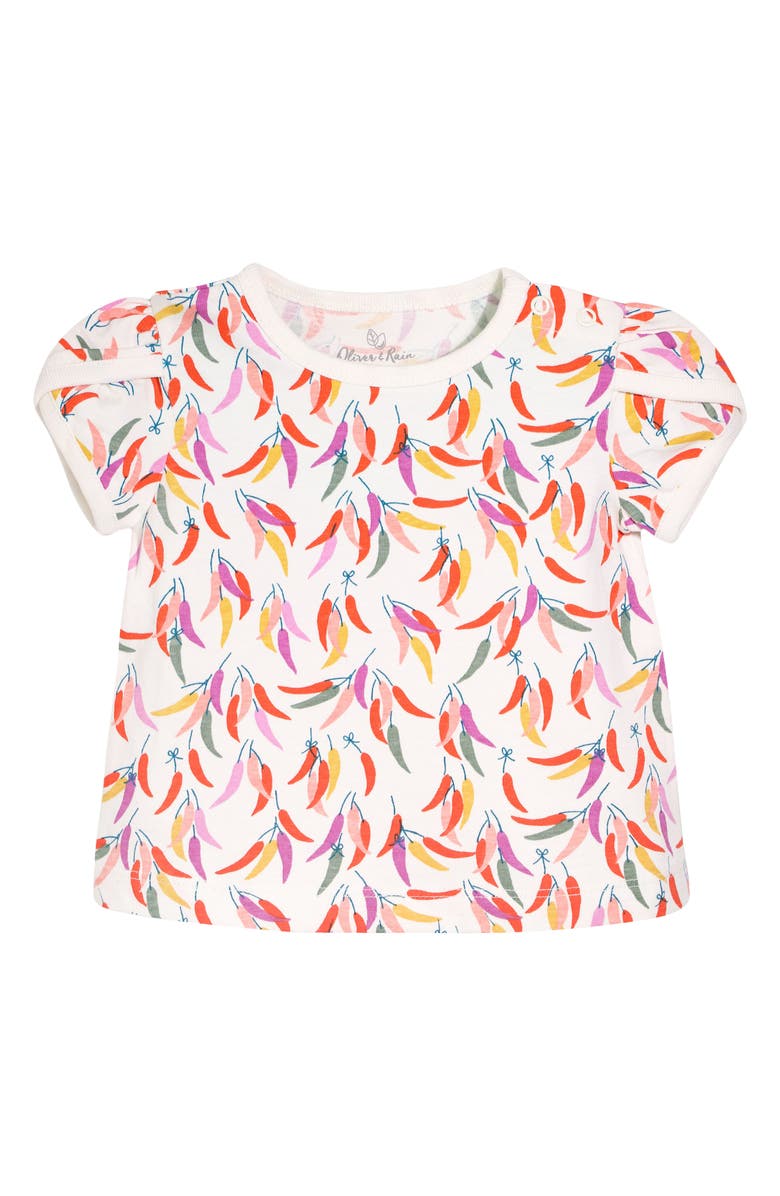 Oliver & Rain Chile Peppers Organic Cotton T-Shirt, Main, color,