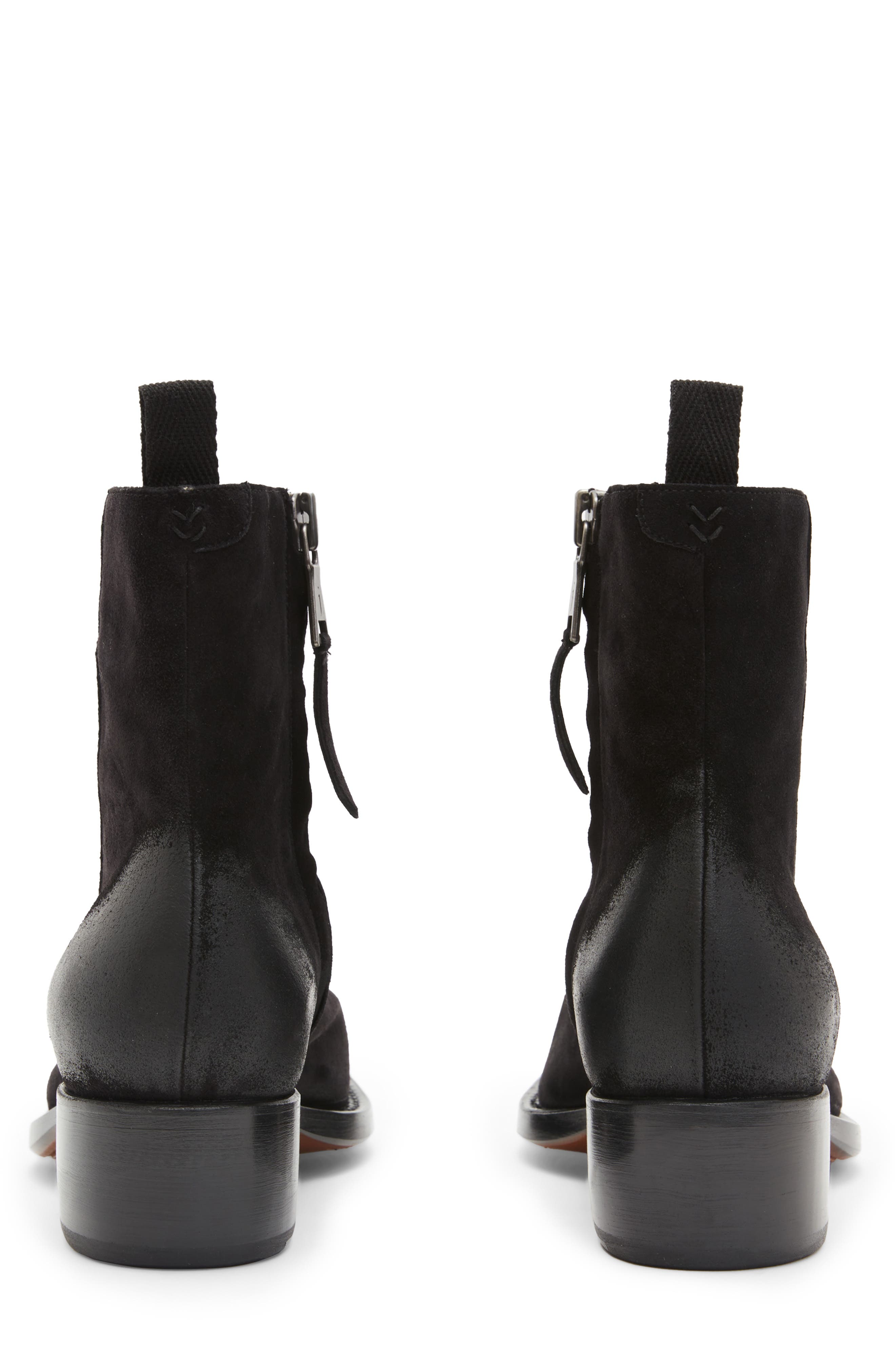 Walker Center Zip Boot, Alternate, color, BLACK