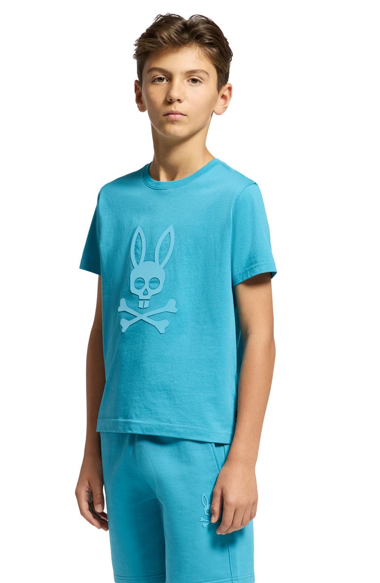 Psycho Bunny Kids' Dillon Cotton Graphic T-Shirt, Alternate, color, Navagio Bay
