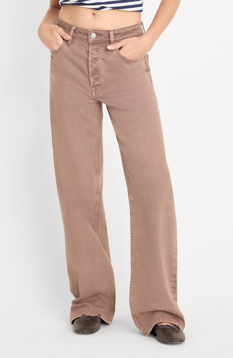 Good American Wide Leg Jeans, Alternate, color, Hearth