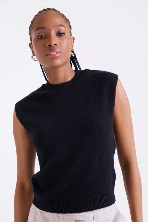 Zarah Crew Neck 100% Cashmere Vest