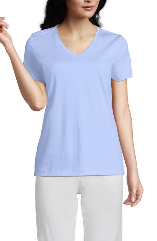 Shop Lands' End Relaxed Supima Cotton V-neck T-shirt