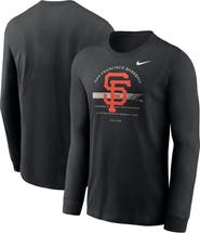 Nike Men's Nike Black San Francisco Giants Over Arch Performance Long Sleeve T-Shirt